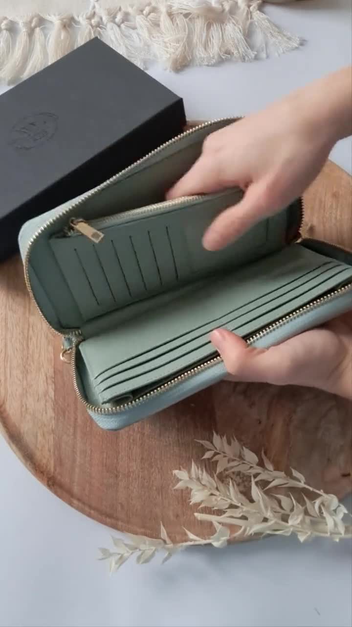 Papier zipped continental wallet