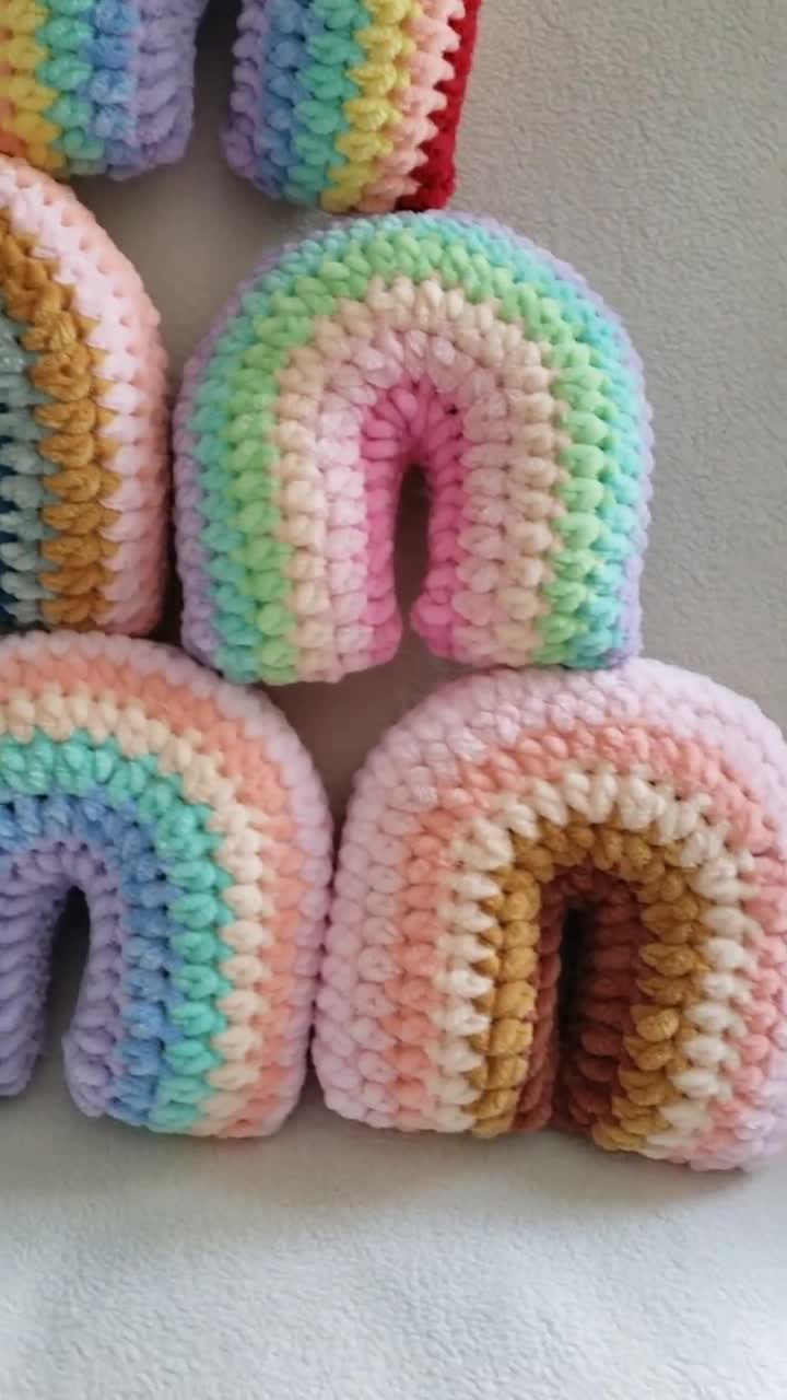 Mini Rainbow Crochet Pattern, Crochet Pattern for a Rainbow Pillow,  Miniature Doll Pillow, Rainbow Stuffed Toy, Rainbow Baby Shower Gift -   Australia