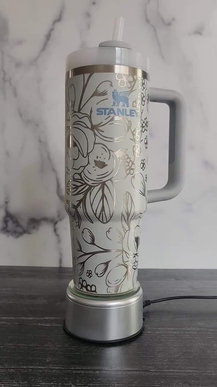 30oz Stanley w/ Vibrant Floral Wrap – Firefly Laser and Engraving