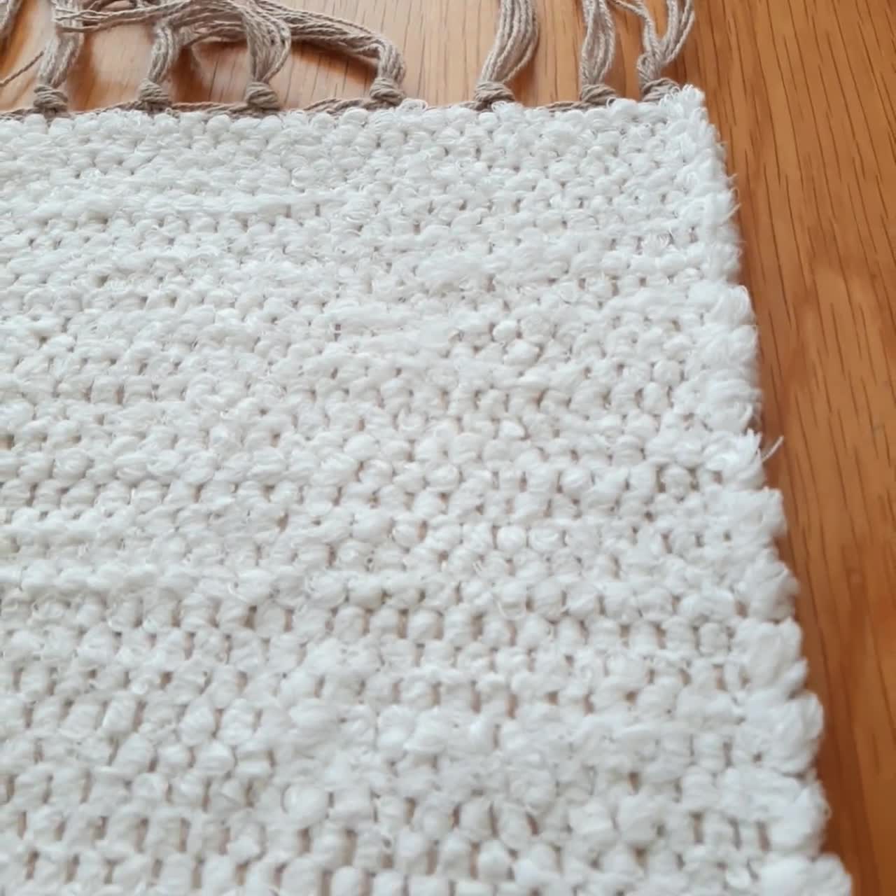 Long Runner Rug Pearl White 200cm / Minimalist Rug / Rug Runner