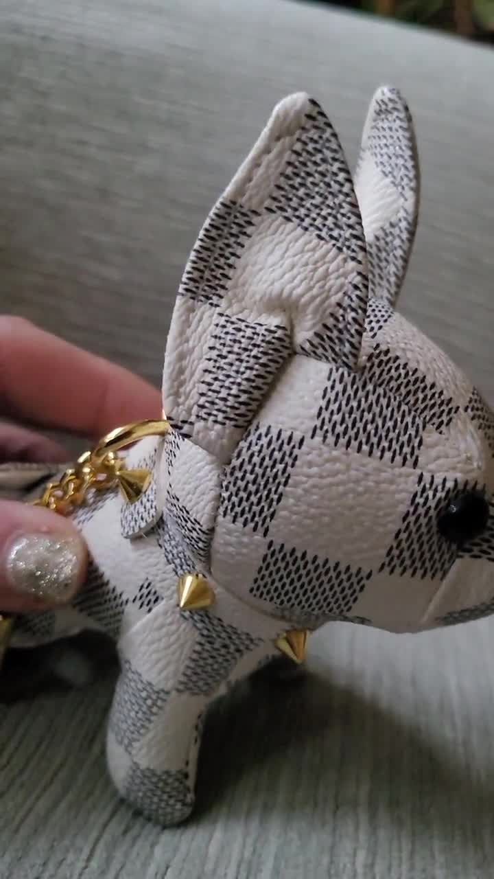 Stylemykeys Designer Style Rabbit Keychain & Handmade Personalised Gift Pouch