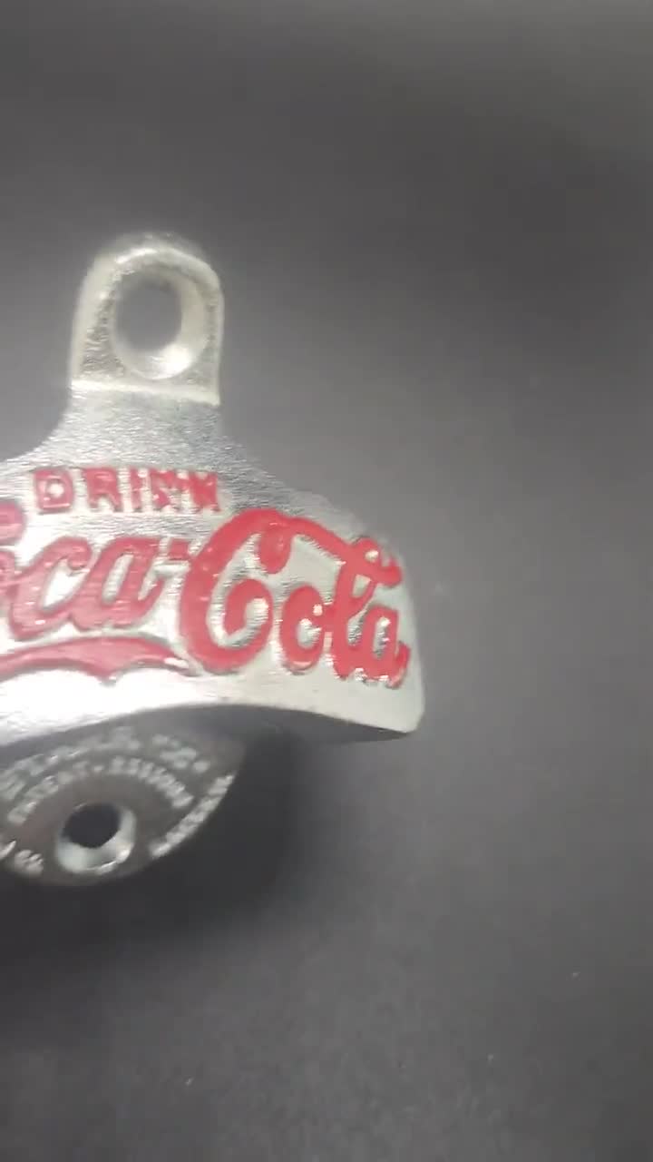 Coca-Cola Script Denim Baseball Cap with Bottle Opener