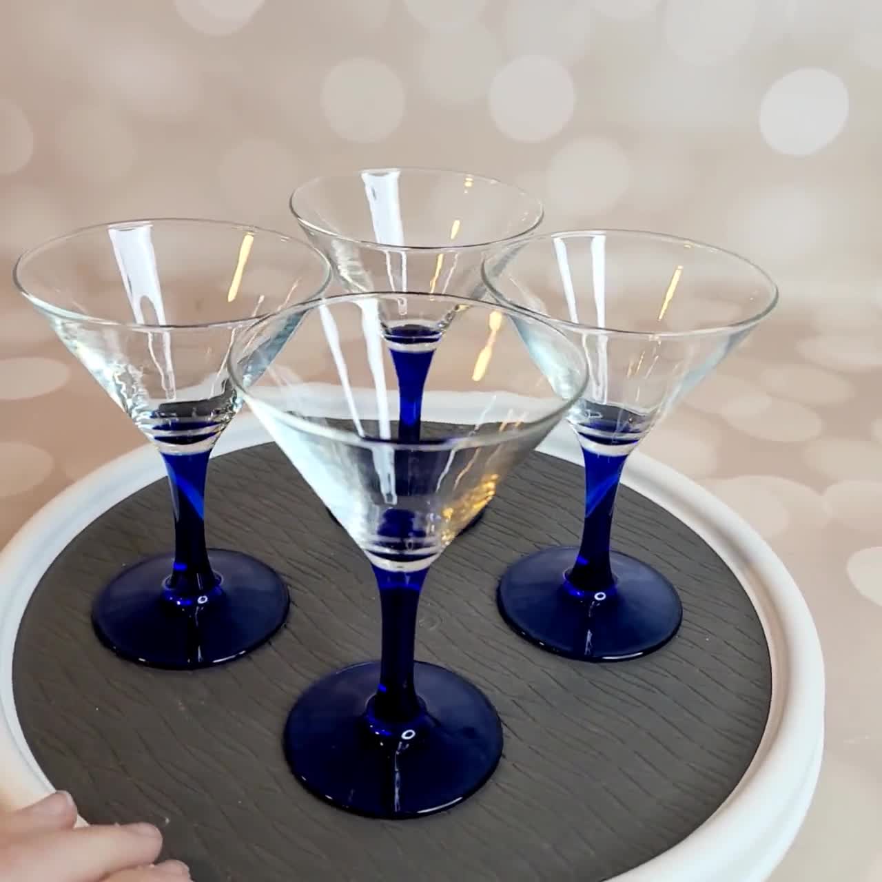 Vintage Rounded Martini Glass (Set of 4)