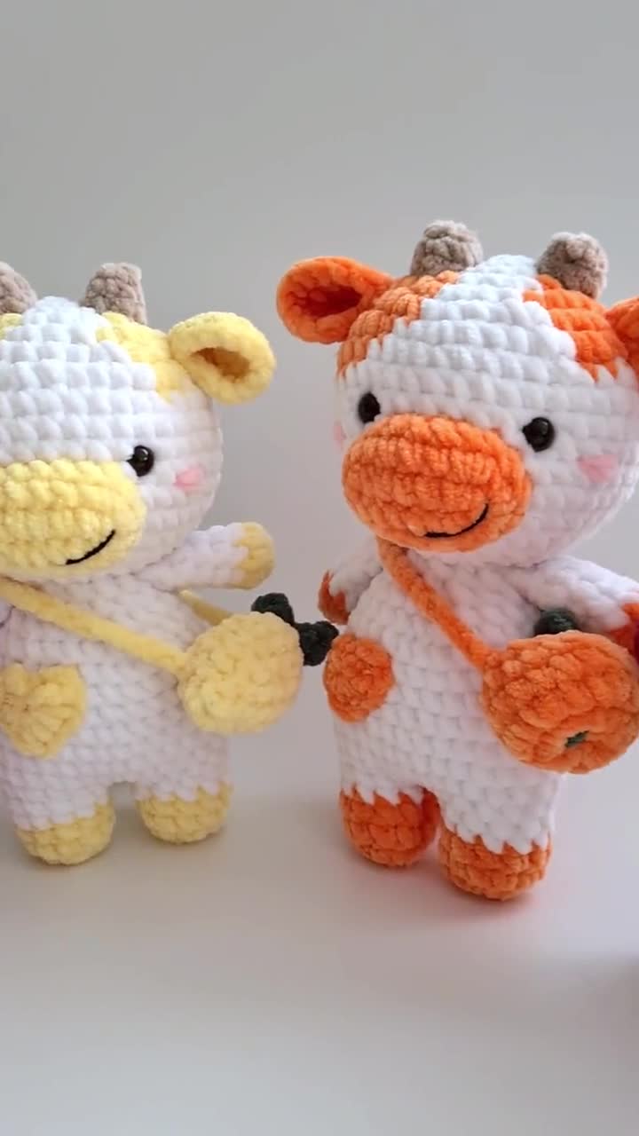 Moogan The Cow Crochet Kit Animal Crochet Includes Follow Along Videos