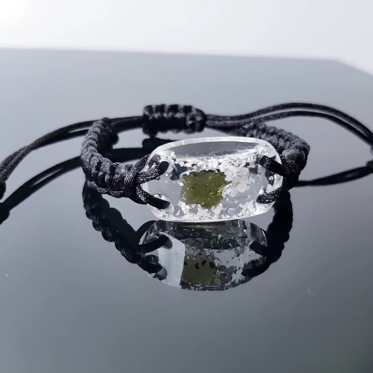 Orgonite bracelet - green aventurine with 999 silver, programmed and activated amulet programmed for your wishes from Alchemy outlet master