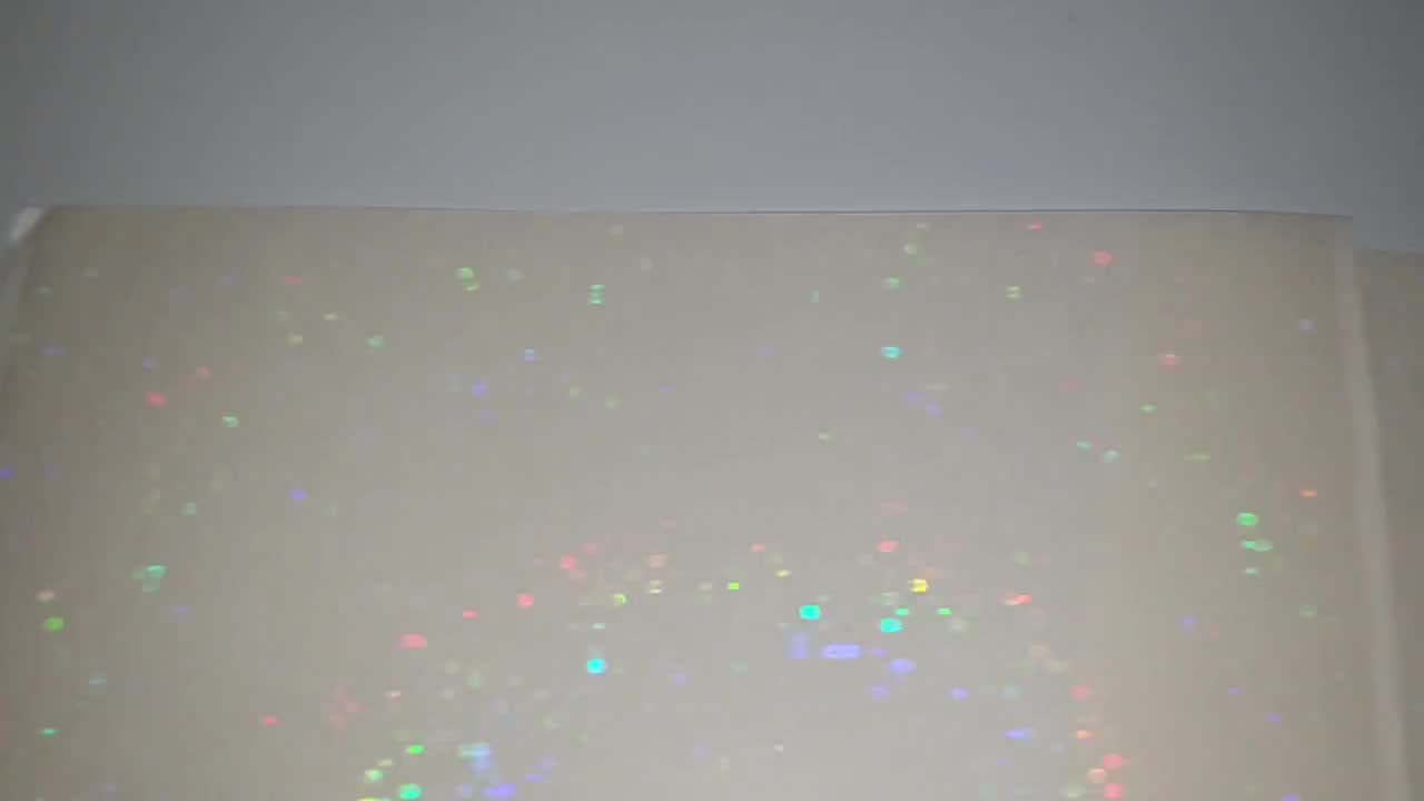 Cracked Glass Holographic Transparent Self Adhesive Film Large