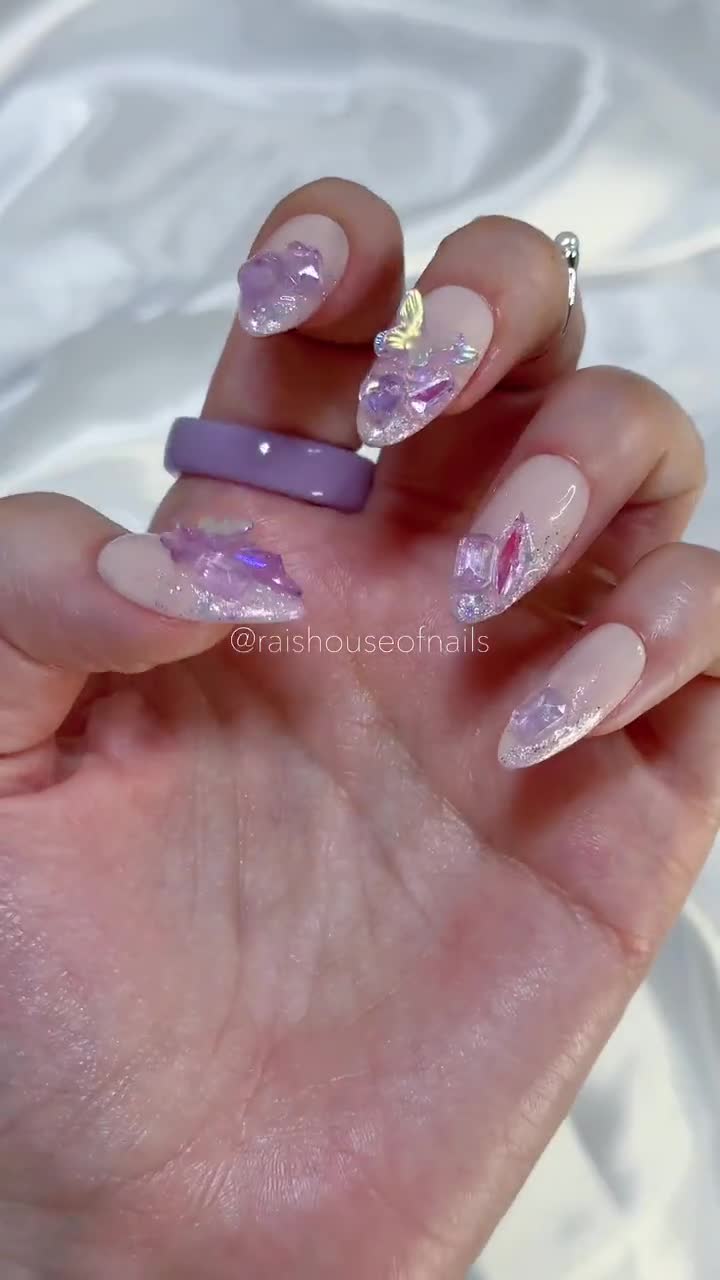 NailsMail  GEL GALAXY COSTRUTTORE GLITTER KRISTAL ROSA MULTICOLOR