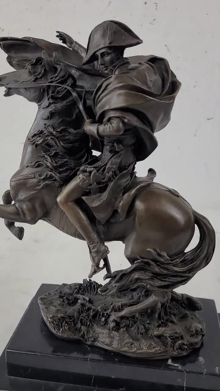 ナポレオン ブロンズ胸像 大理石台座 大理石台座のナポレオン