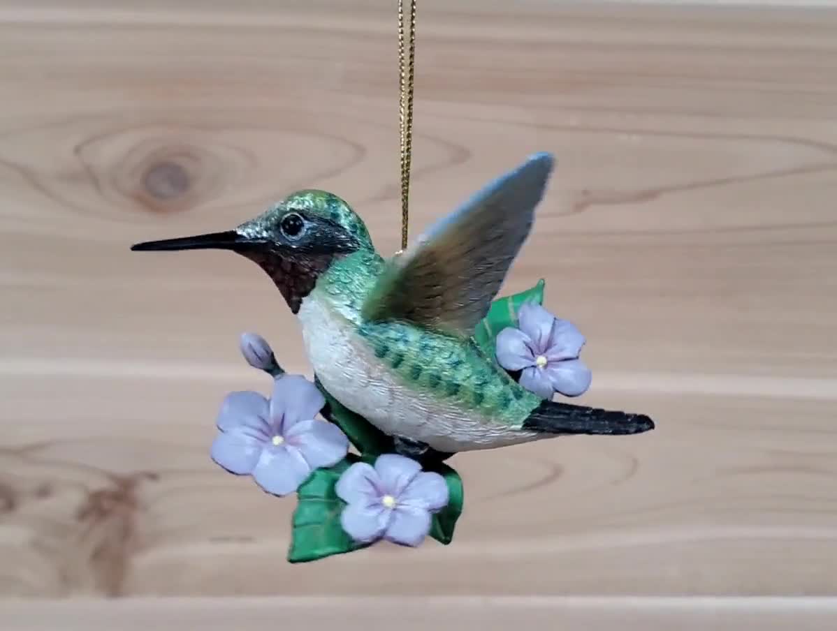 Vintage Hanging Hummingbird Ornament Danbury Mint Audubon - Etsy