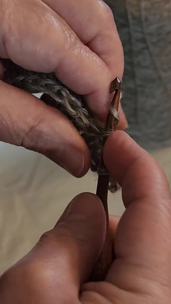 Juego de 7 agujas de crochet ergonómicas de madera: mangos de resina rosa  en espiral, tamaños 3,5 mm/E-6,5 mm/K, image size:720x1280