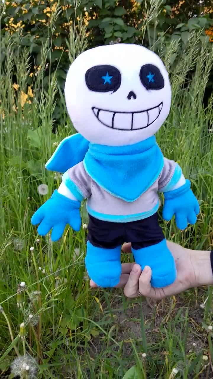 Reaper Sans. Undertale. Large Plush Toy. Size 14 Inch 