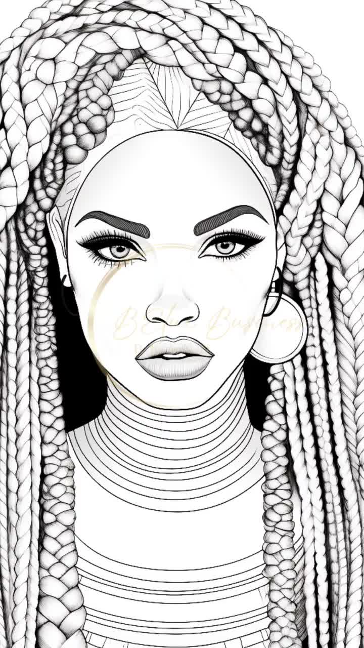 Reset: Black Girl Coloring Book For Adults  Grayscale Beauties –  Entrepreneurs Color Too