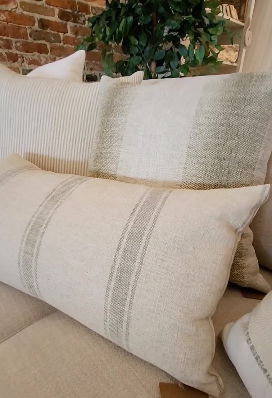 Stone and beam french laundry hot sale stripe pillow