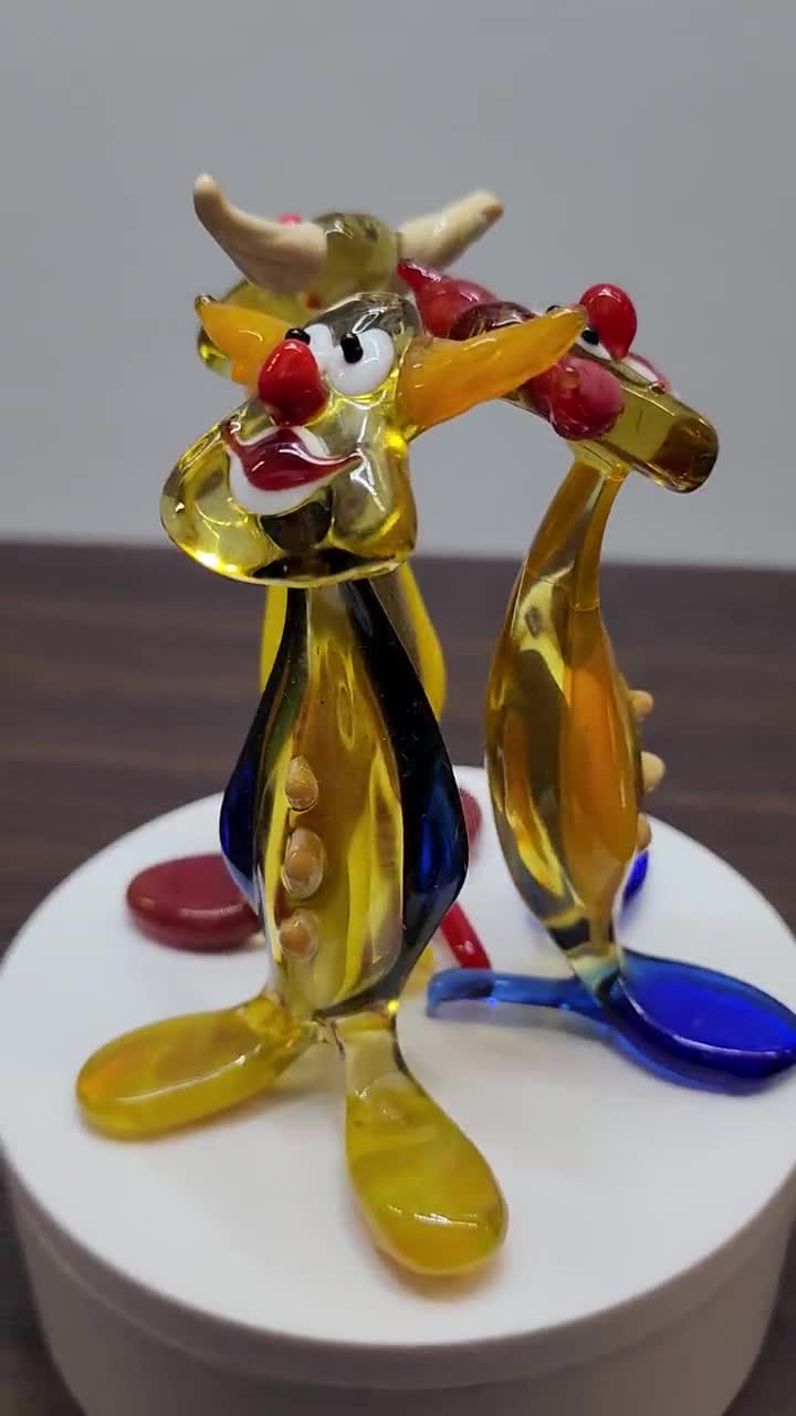 ガラスのピエロの置物、コレクター向けのガラスのピエロ、ムラーノ品質