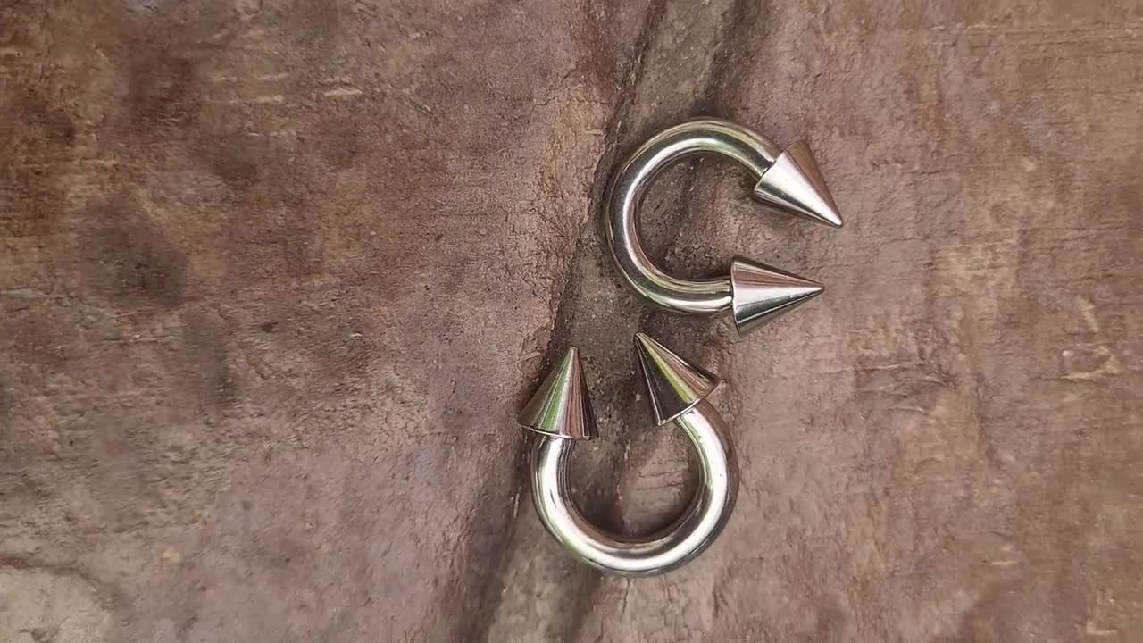 Funseedrr Acciaio chirurgico 316L con filettatura interna, a forma di bilanciere, anello piercing a ferro di cavallo((2 2.5 3 4 5 6 8 10mm