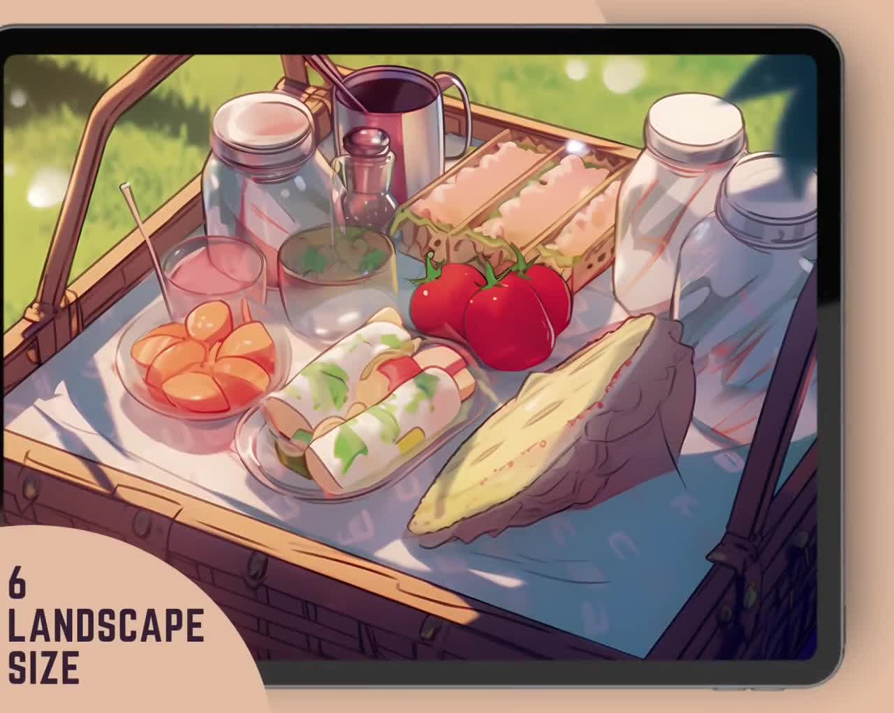 Food in Anime | Food, Yummy food, Japanese food illustration