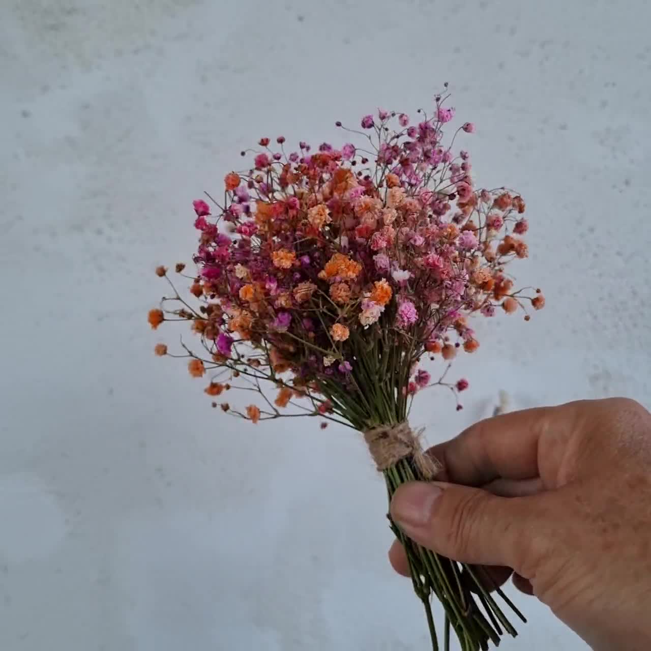 Rainbow Gypsophila and Hyacinth Bouquet