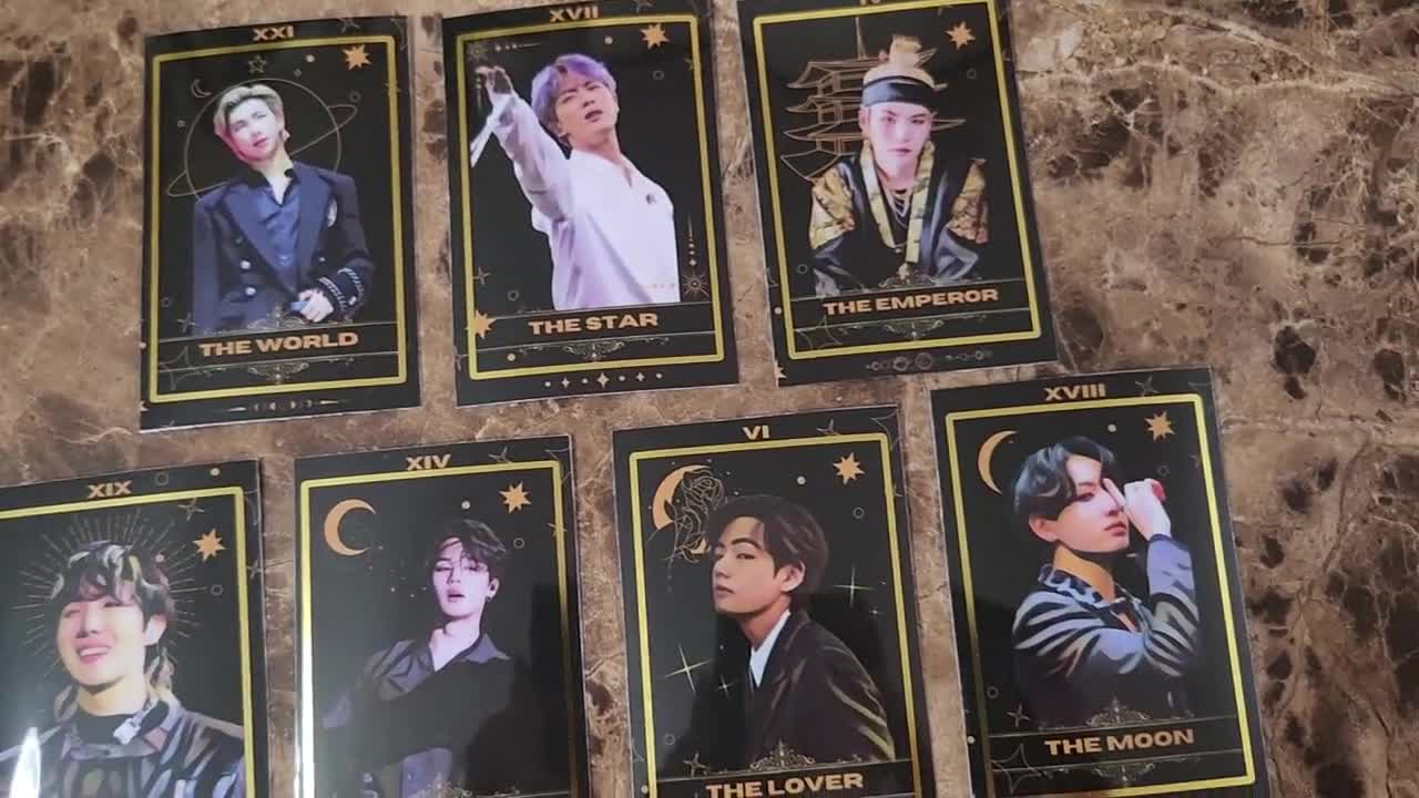 BTS Tarot Gold Stamp Vinyl Kpop Sticker - Etsy