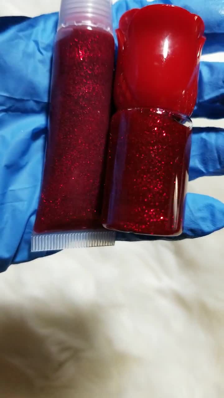 Cherry Scented Red Glitter W/tint Lip Gloss 10ml Moisturizing, Shiny -   Canada