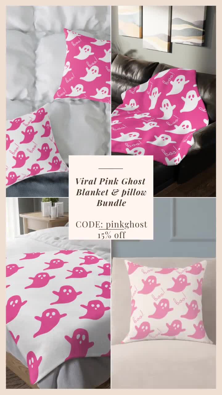 TilTok Viral Pink Ghost Tumbler Halloween Pastel