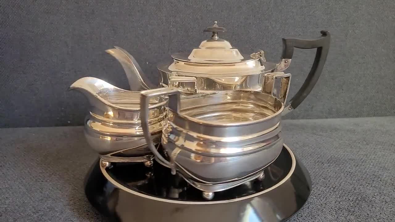 Antique Silver Plated Tea Set by JAMES DIXON & SONS - Etsy