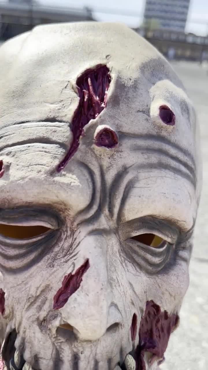 ゾンビ ラテックス マスク ハロウィン 手作りコスチューム 怖いマスク