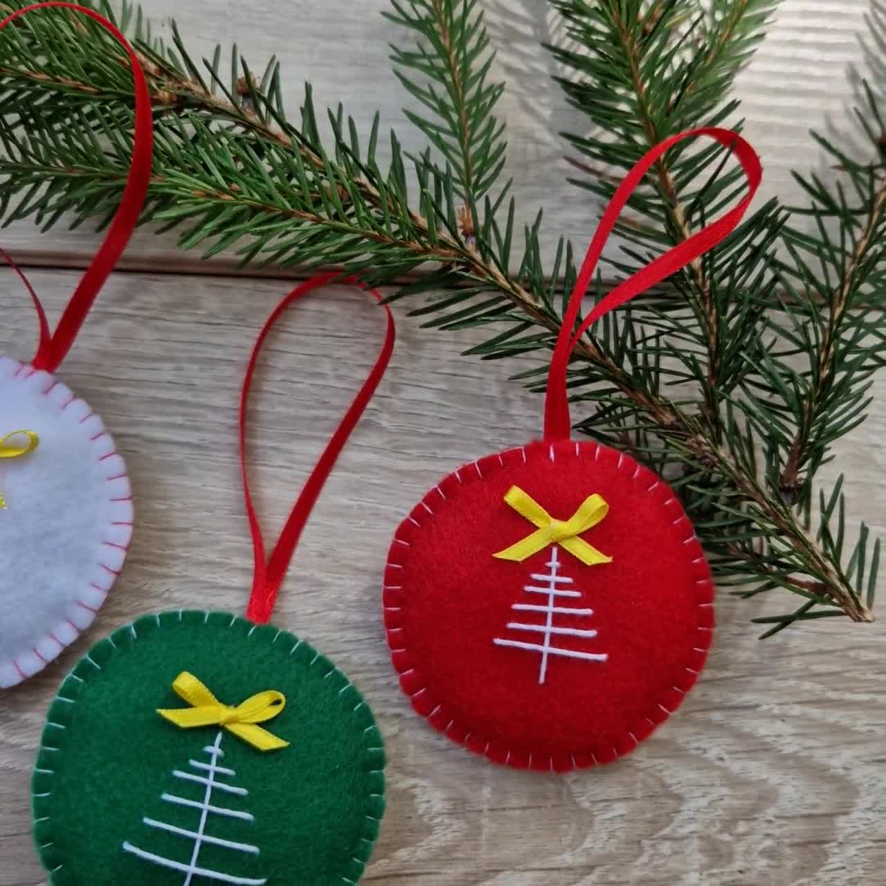 Felt Christmas Ornaments Handmade Christmas Tree Decorations