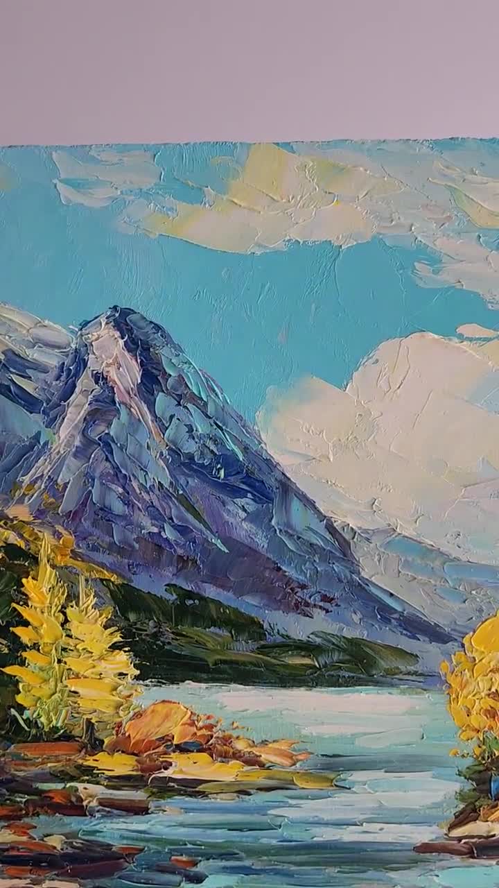 油彩画　『 Lake Louise』 Lake Louise, Alberta, Canada - Ascot Studios