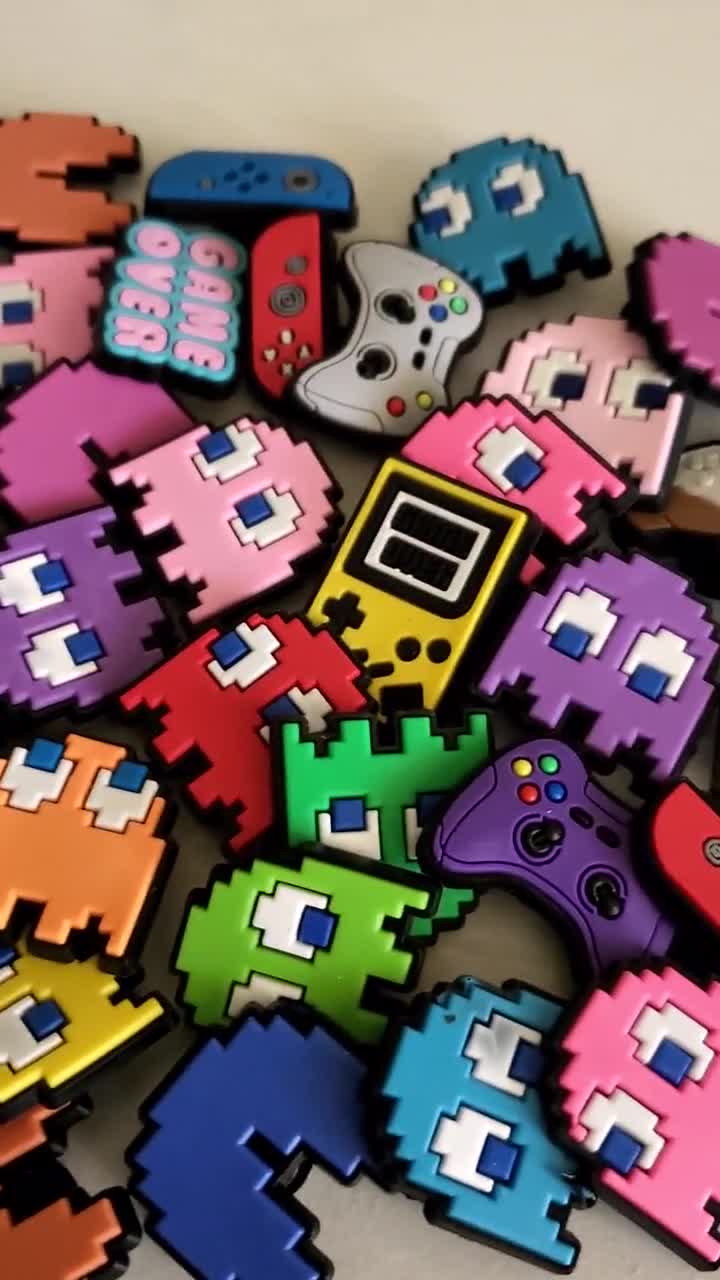 Pacman Charms, Arcade Game Croc Charms, Retro Pac-Man Shoe Accessories,  Ghost and Pac-Dot Croc Jibbitz, Pacman-themed Shoe Decor, Video Game