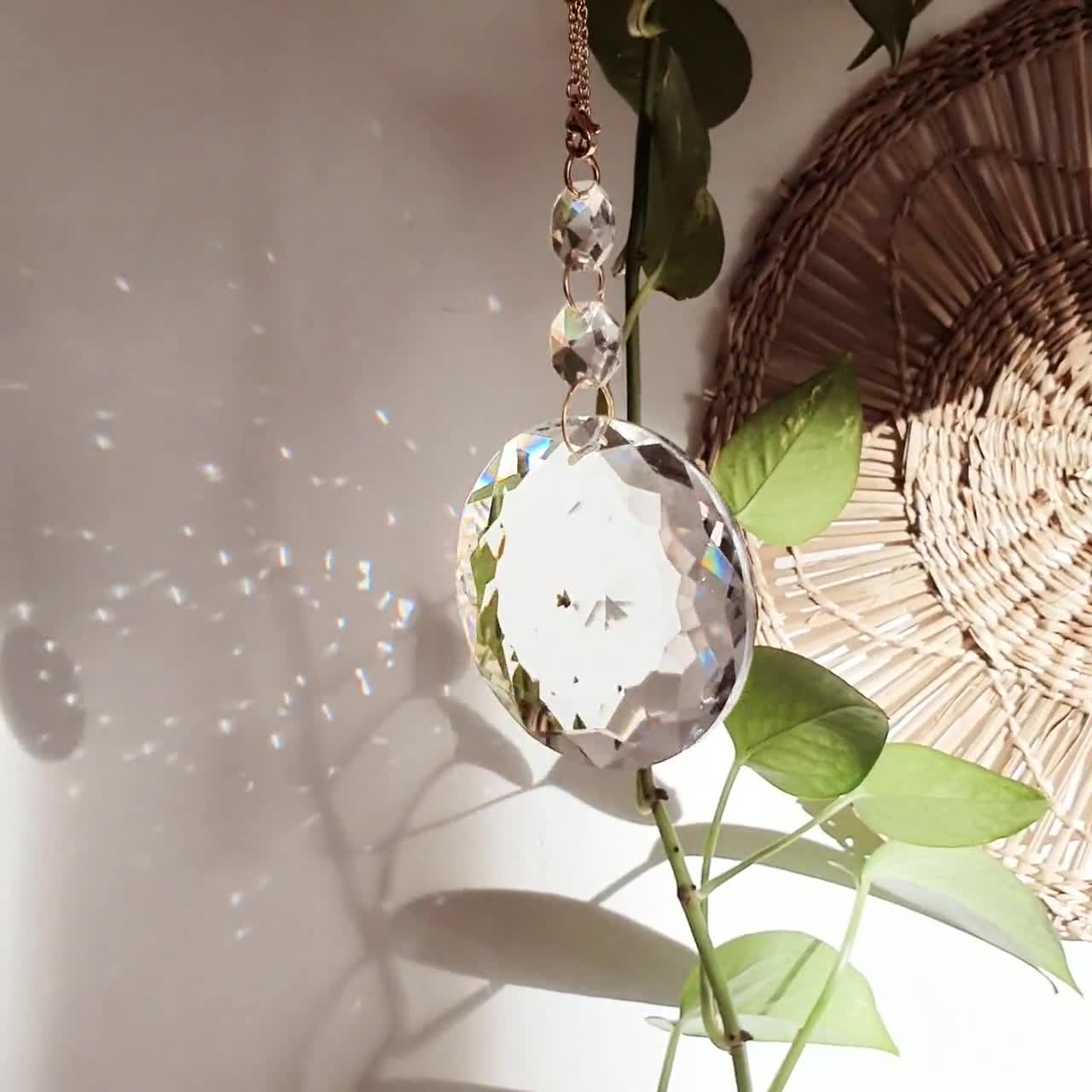 Unique Crystal Window Decoration Suncatcher Chandelier Hanging