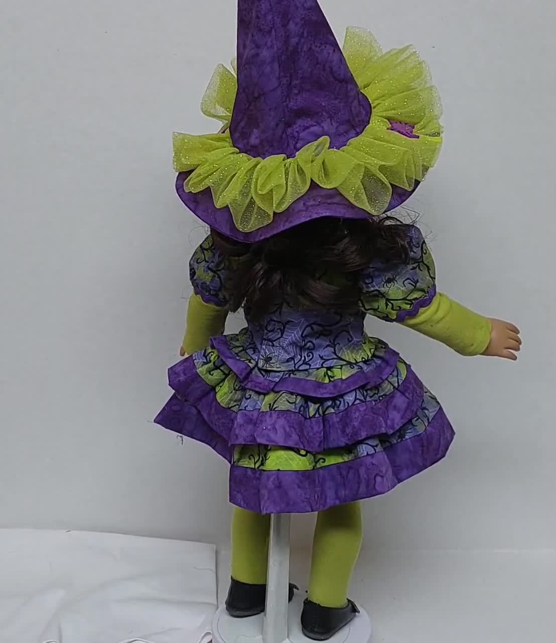 American Girl purple spider witch store costume