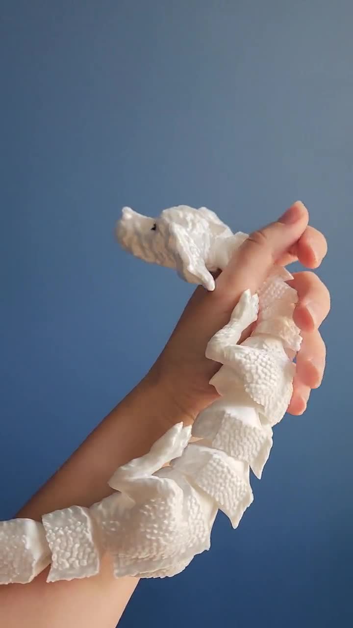 Falkor Dragon Fidget Toy, Articulated Dragon, Never Ending Story