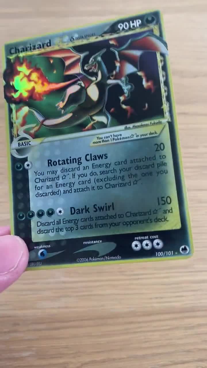 2006 Pokemon Charizard Star (delta Species) Dragon Frontiers