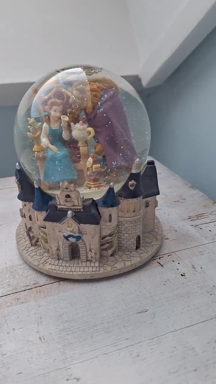 Carillon Disney originale della Bella e la Bestia a sfera