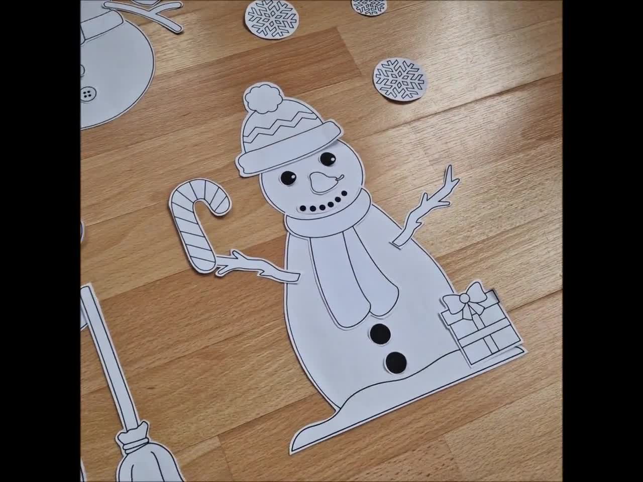 Free Printable Build A Snowman Craft