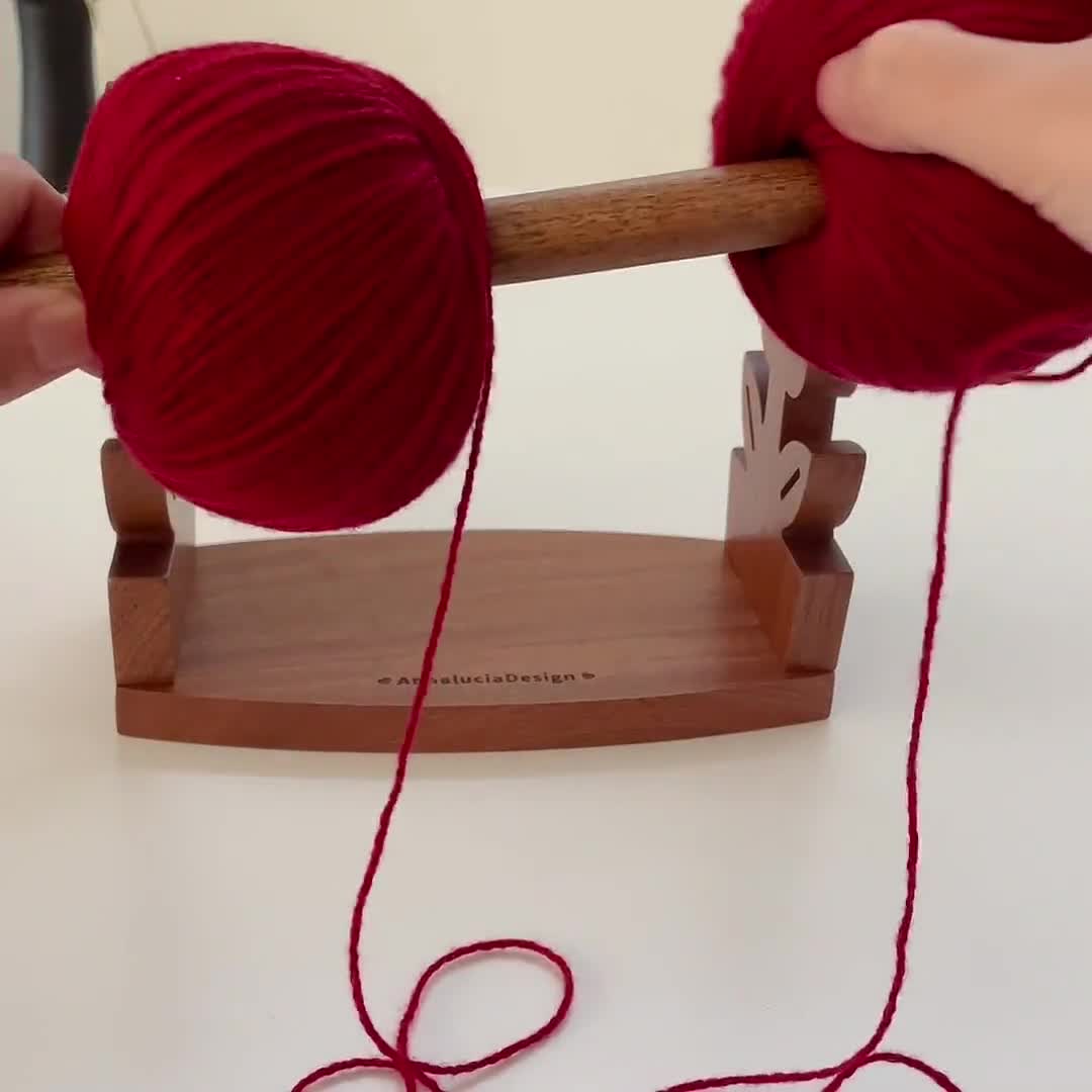 Wooden Knitting Needles 10 Mm With Acorn Caps. Fir Wood Hand