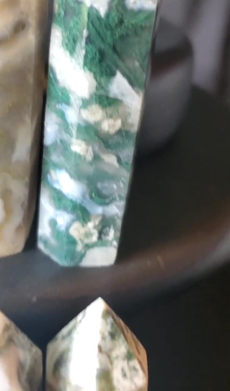 モスアゲート タワー モスアゲート タワー23◇ Moss Agate ◇天然石・鉱物