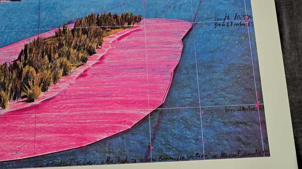 Modern Art Christo Vintage Offset 