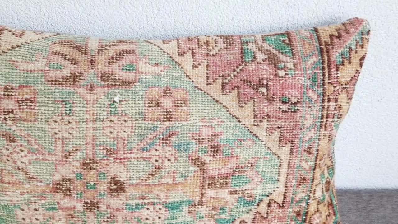 ヴィンテージラグ ピローカバー：ノマディックオリエンタルベンチ