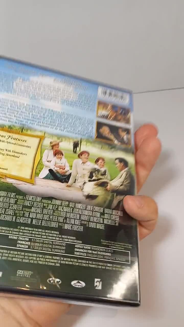 Finding Neverland (DVD, 2005) New Sealed Widescreen Bonus Features