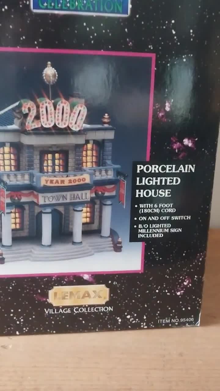 Lemax Village Collection Millennium 2000 Celebration Porcelain