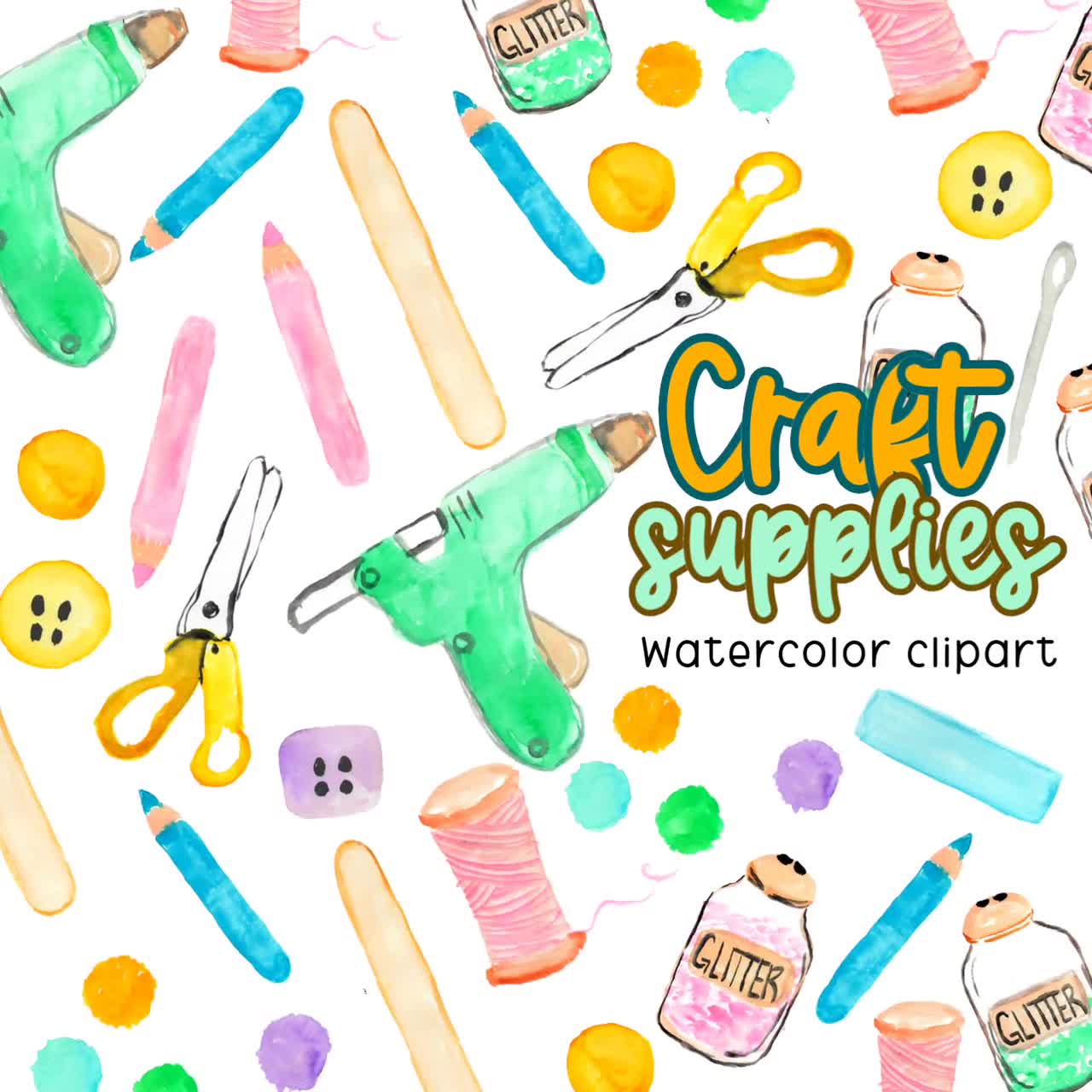 Crafting Supplies Clipart Collection – TWG Designs