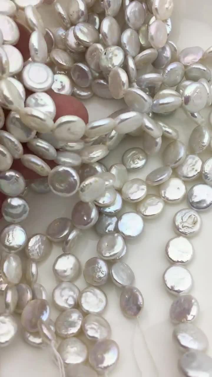 10pcs AAA 3-3.5mm White Seed Pearl Bead,small Pearls,tiny Pearl Supply,no  Hole,half Drilled,rp3-3a-1 