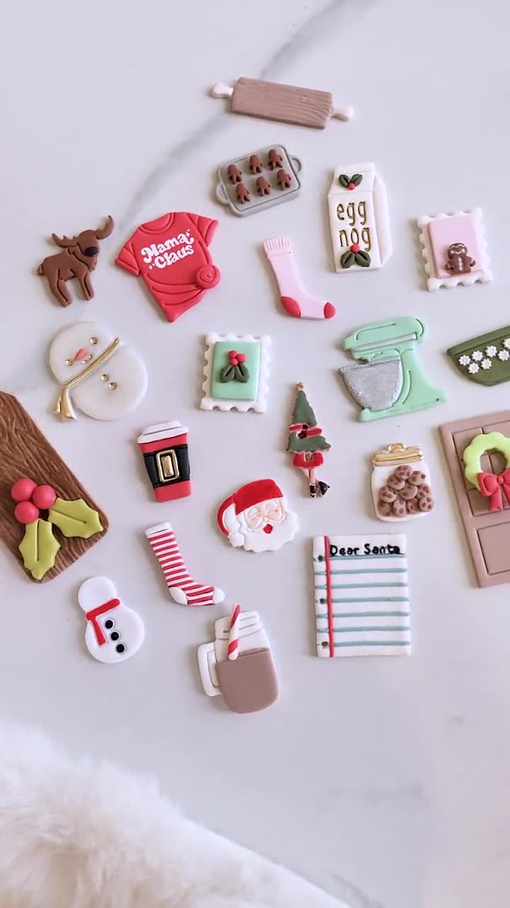 Christmas Clay Cutter Bundle | Winter Polymer Cutters | Santa, Snowman,  Christmas Tree, Presents, Stocking, Reindeer | Digital STL File