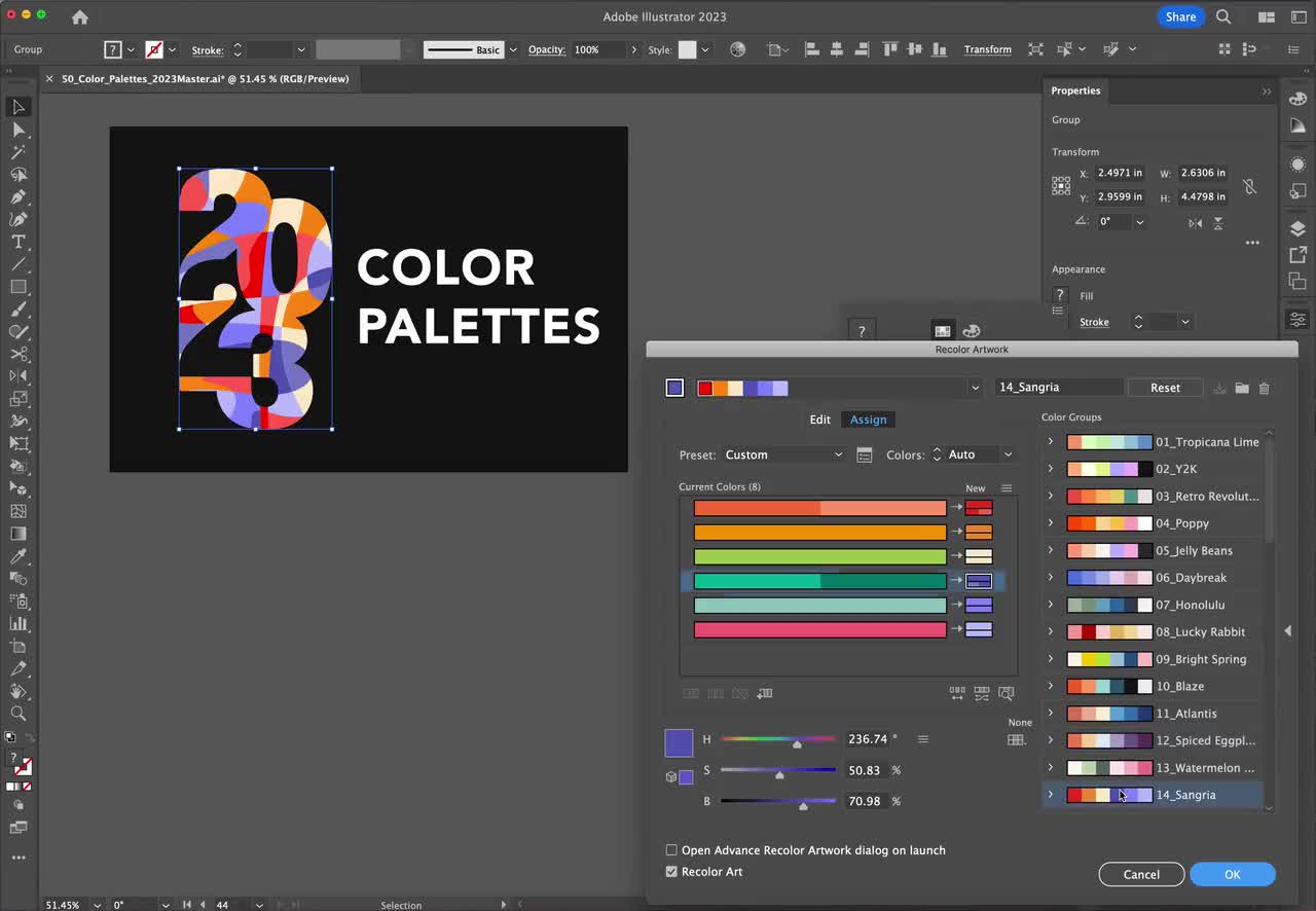 2023 Color Palettes for Branding – MasterBundles