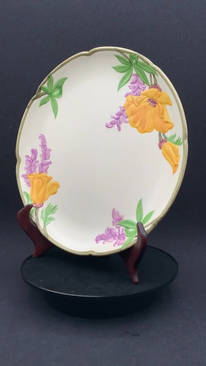 Franciscan store california poppy salad plate