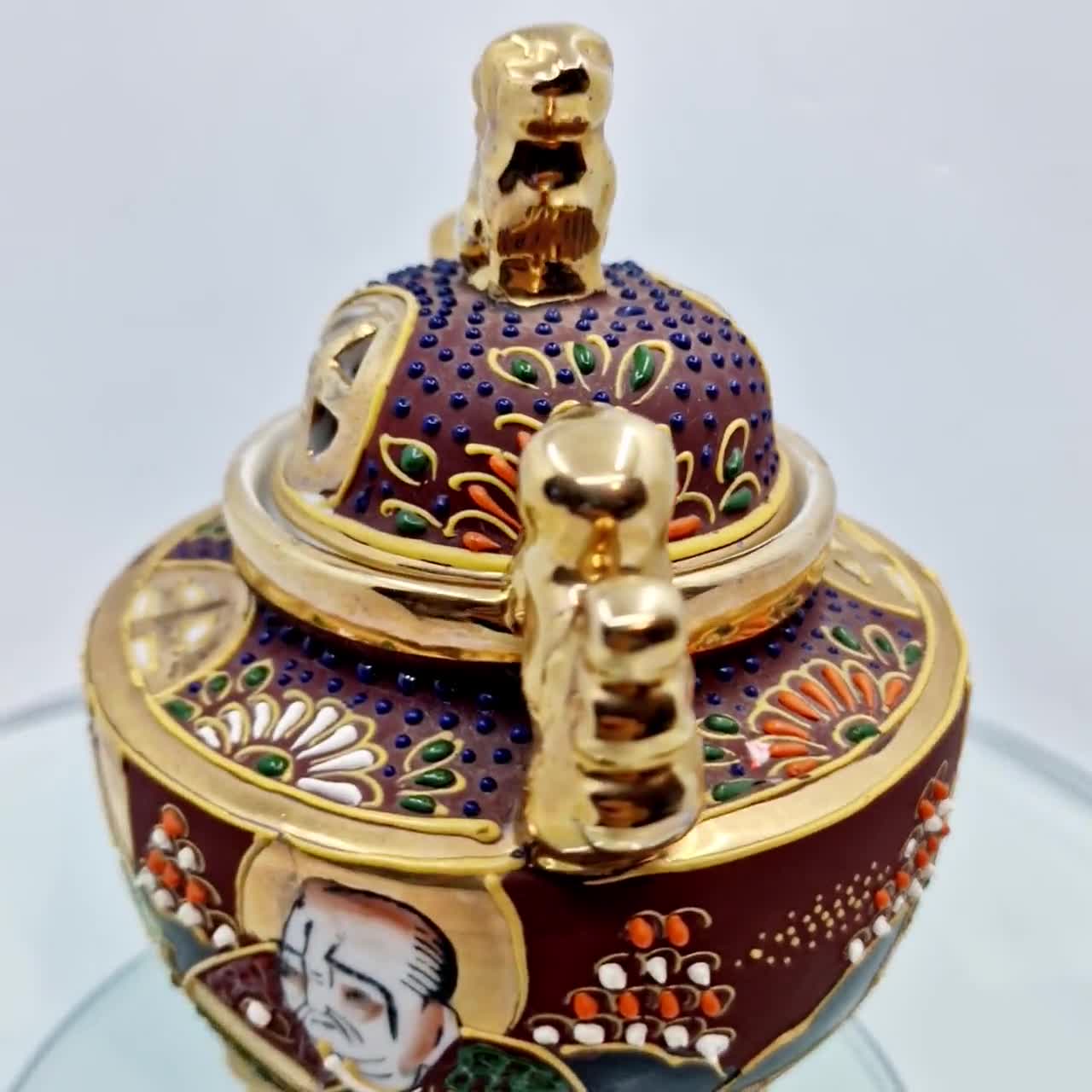 薩摩焼の大型磁器製香炉（刻印入り） - Etsy 日本