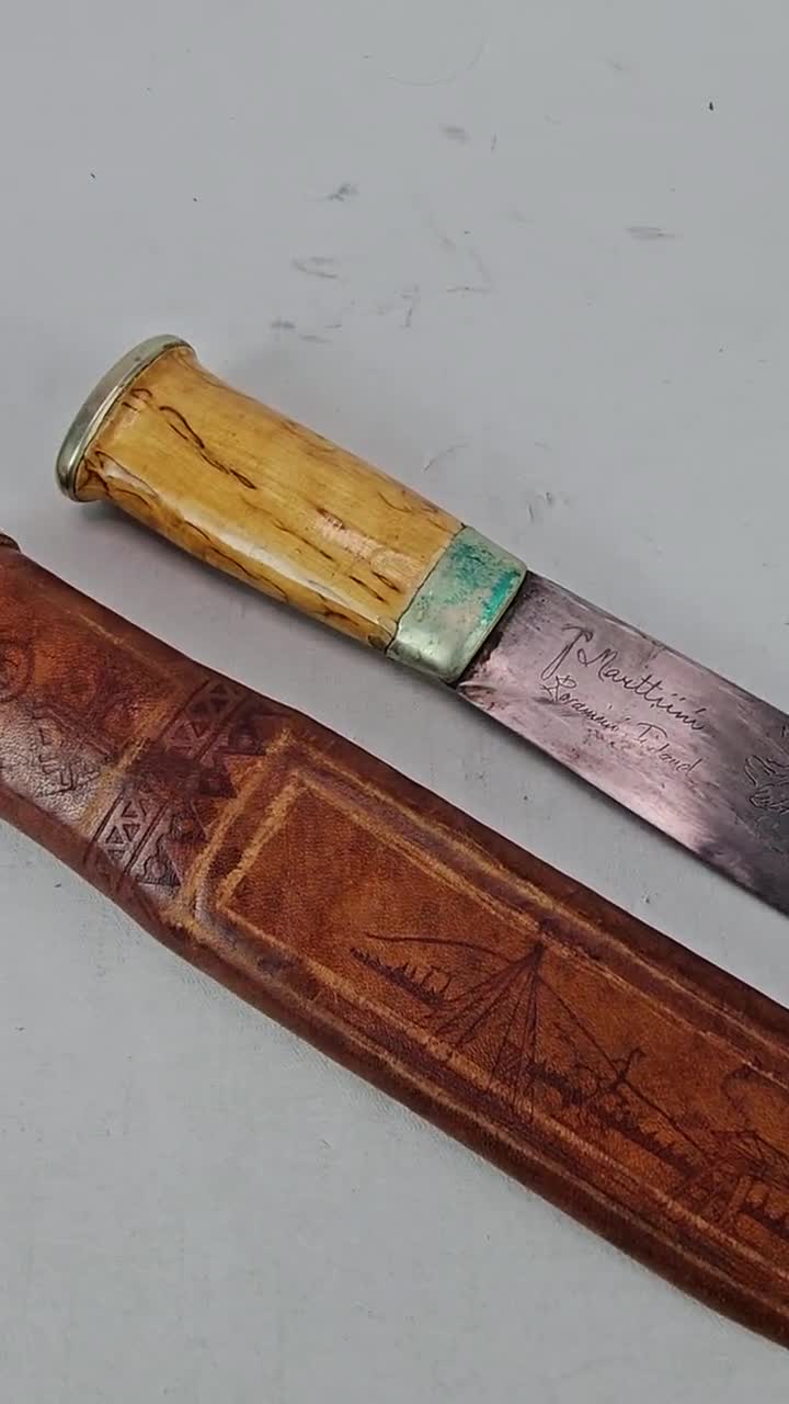 本物の Marttiini Same ナイフ - 1950 年代のフィンランド
