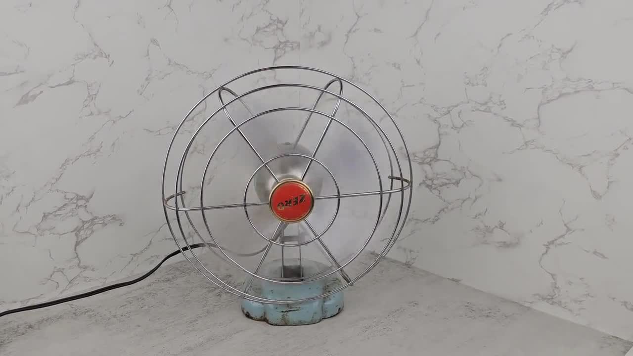 Vintage McGraw Electric Zero Fanモデル1250Ｒ Vintage Working ZERO Model 1250R Electric Fan McGraw