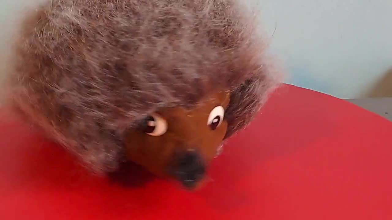 Rare Merrythought Hedgehog With Furry Nose - Vintage Ironbridge